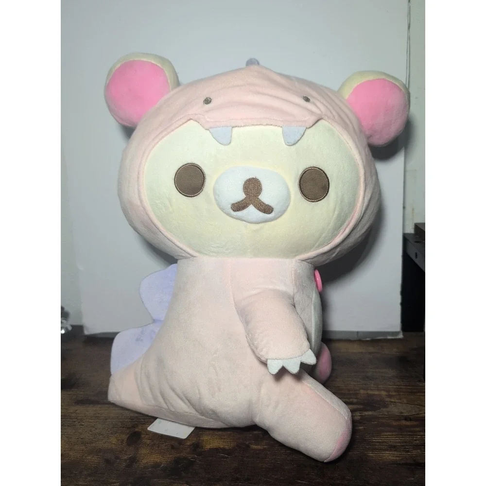 San-X Rilakkuma Korilakkuma Pink Dinosaur Costume Plush Round 1 Exclusive